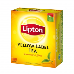 Thé noir Yellow Bio Lipton - Boîte de 100 sachets fraîcheur sur